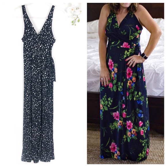 Market & Spruce Dresses & Skirts - MARKET & SPRUCE Faux Wrap Maxi Dress Stitch Fix L